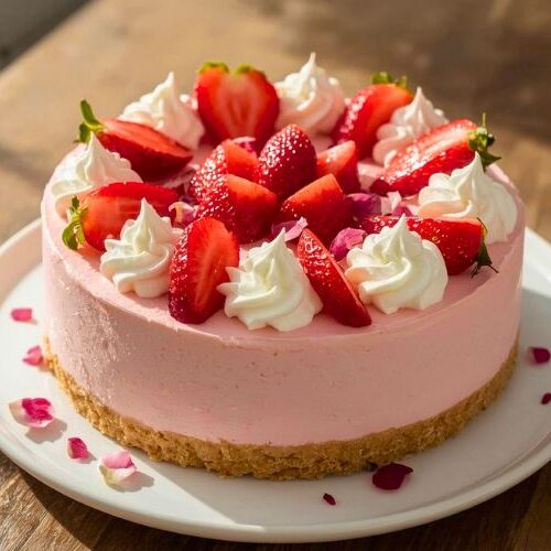 Cherry Blossom Strawberry Cheesecake Recipe