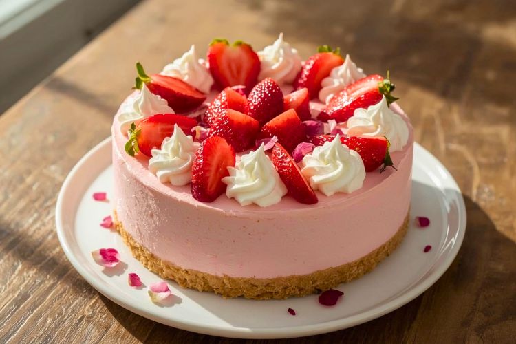 Cherry Blossom Strawberry Cheesecake Recipe