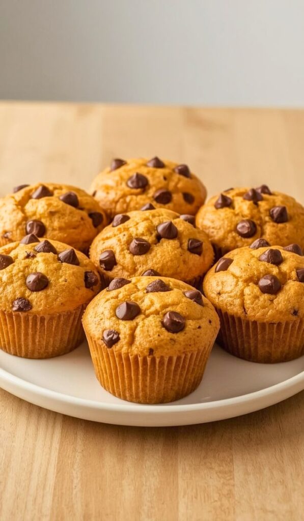 Pumpkin Chocolate Chip Muffins Recipe