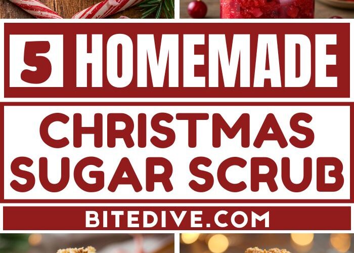 5 Easy Homemade Christmas Sugar Scrub Recipes