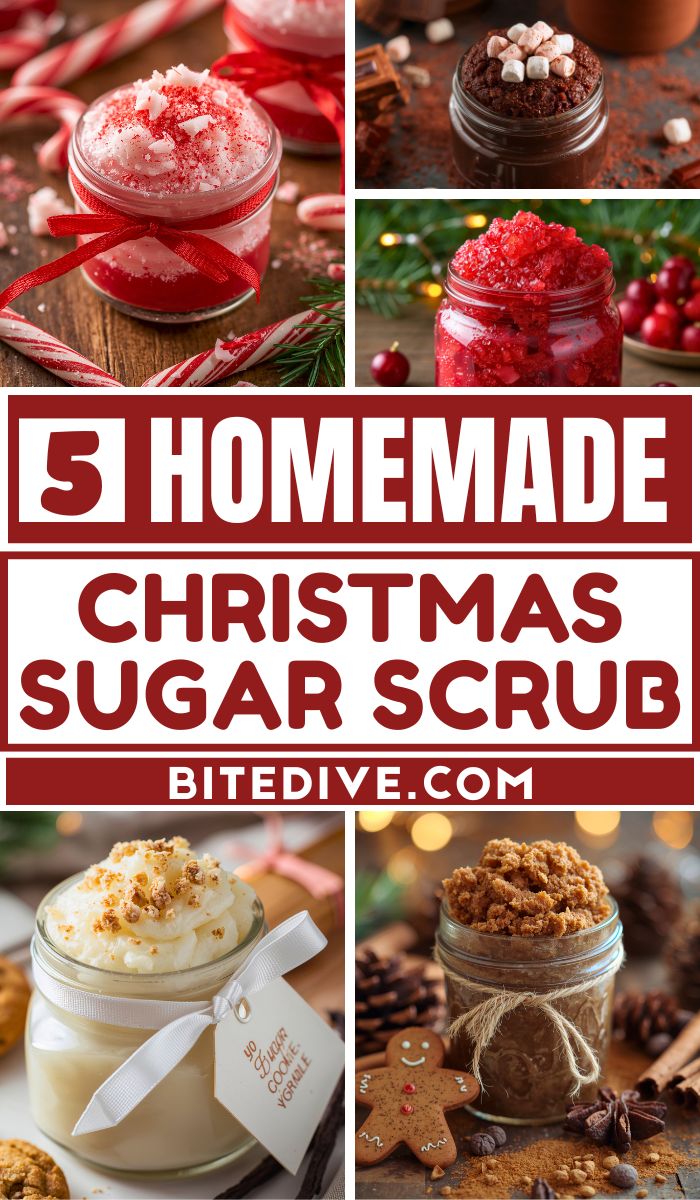 5 Easy Homemade Christmas Sugar Scrub Recipes
