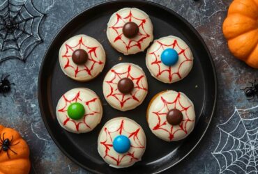 Donut Hole Eyeballs Halloween Recipe