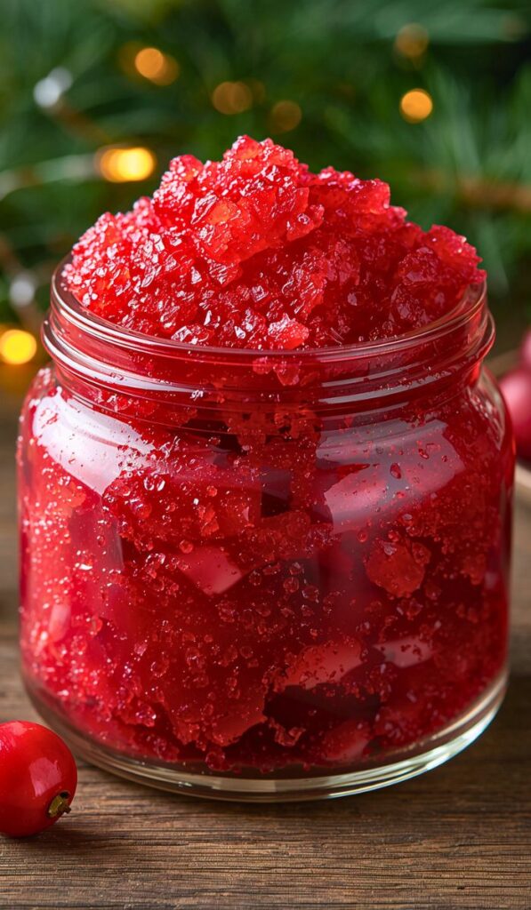 Cranberry Sugar Scrub
