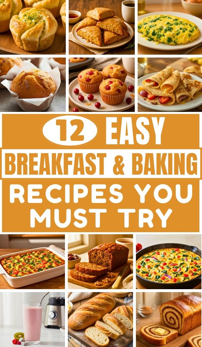 12 Easy Breakfast and Baking Recipes You Must Try