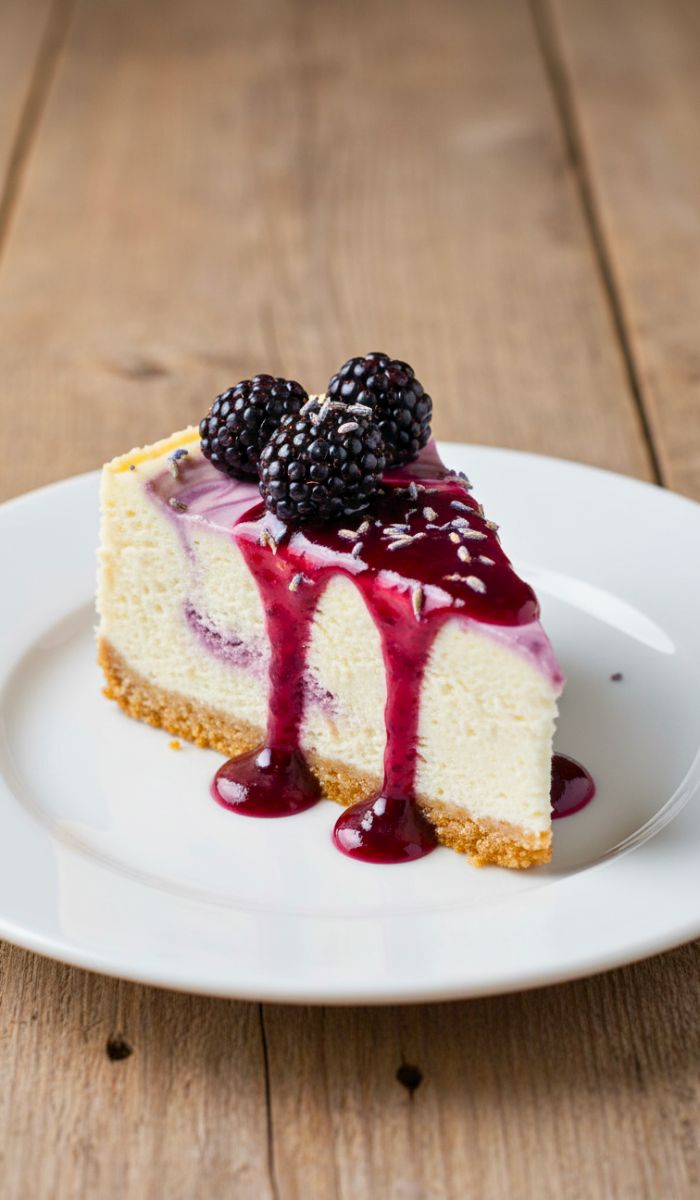 Blackberry Lavender Cheesecake Recipe