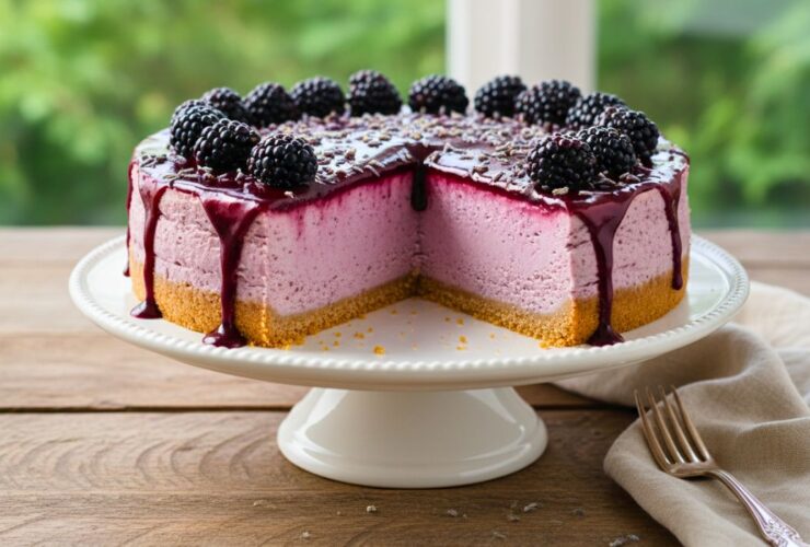 Blackberry Lavender Cheesecake Recipe