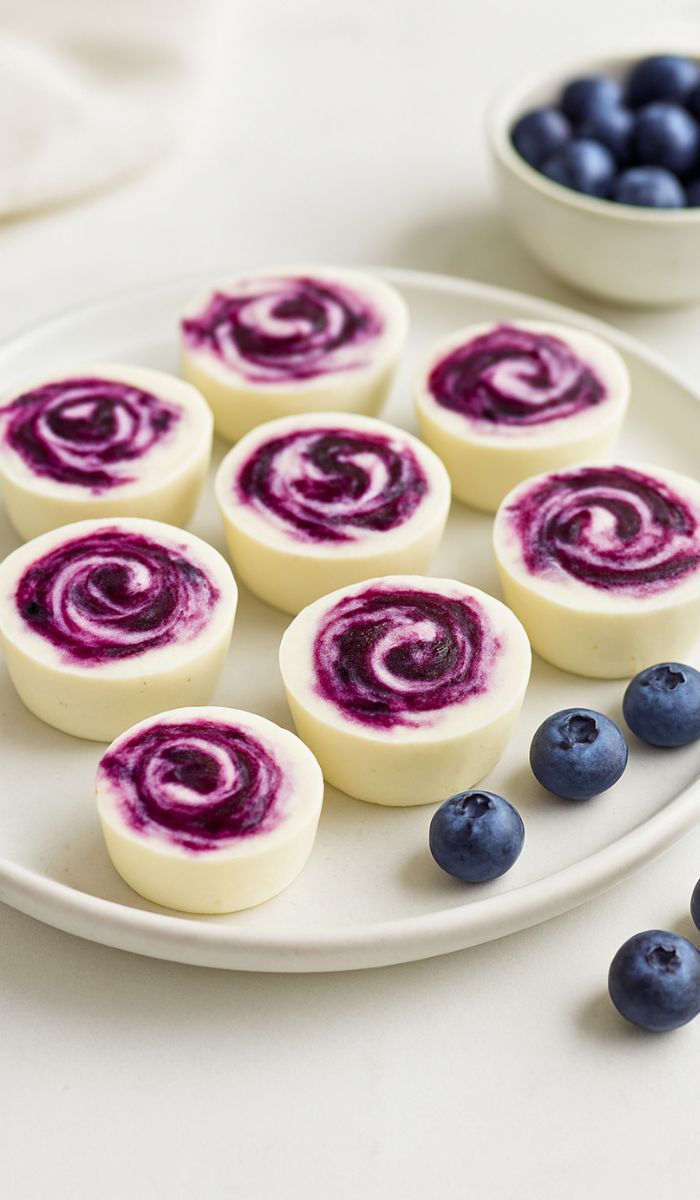 Blueberry Swirl Yogurt Bites Recipe