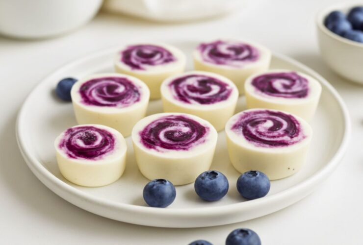 Blueberry Swirl Yogurt Bites Recipe