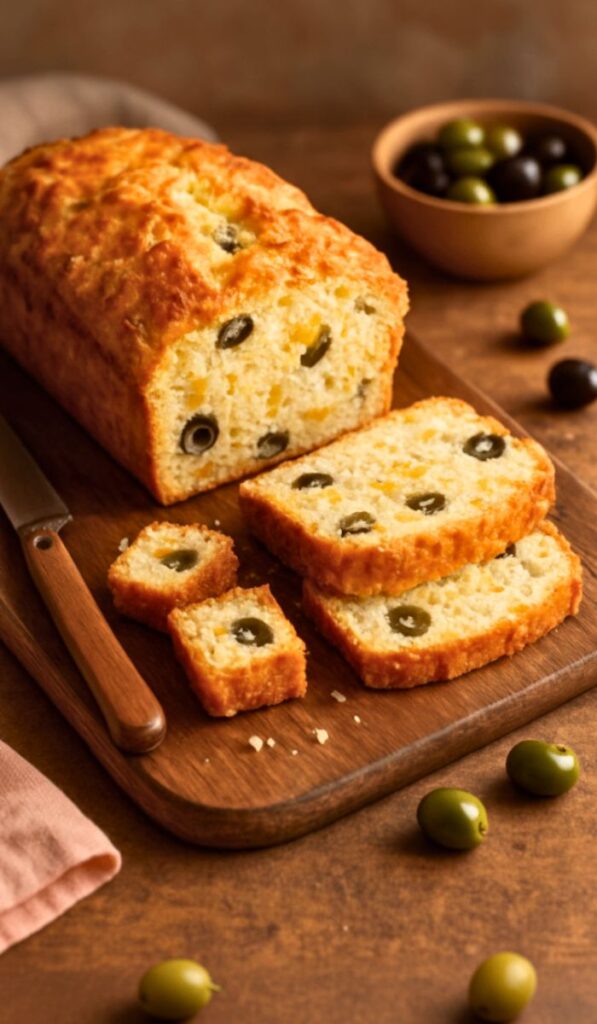 Cheese and Olive Quick Bread Recipe