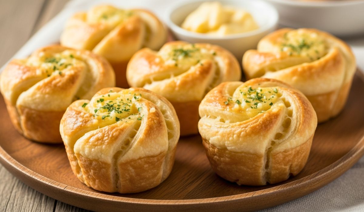 Cheesy Garlic Cruffin Recipe