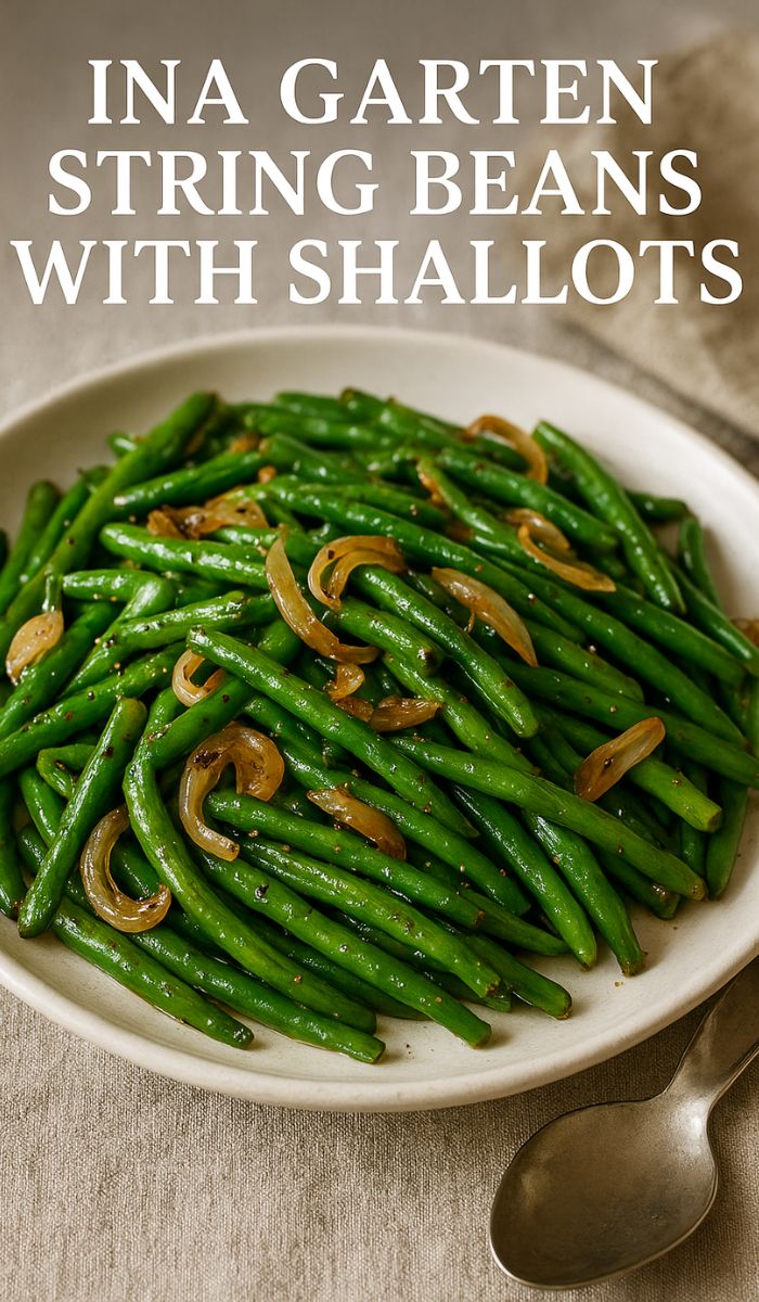 Ina Garten String Beans with Shallots Recipe