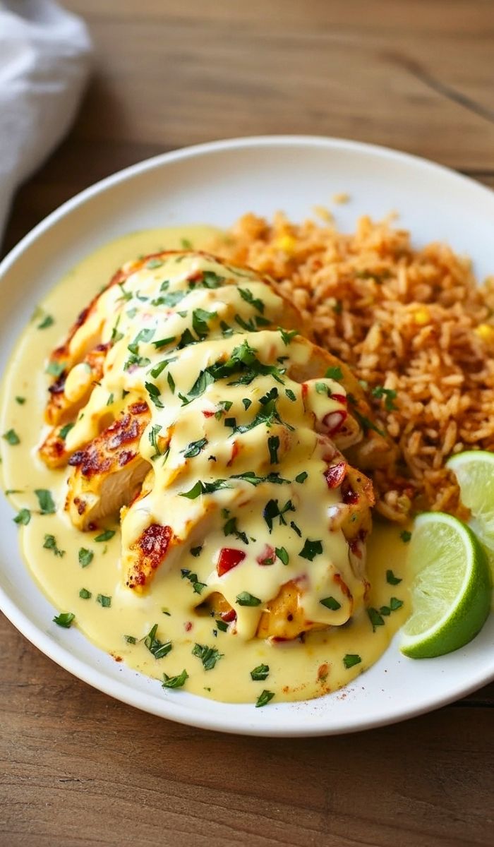 Mexican Chicken With Cheese Sauce Recipe