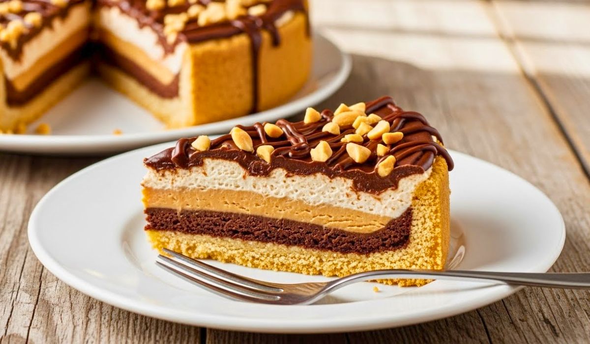 No Bake Chocolate Peanut Butter Cake Recipe
