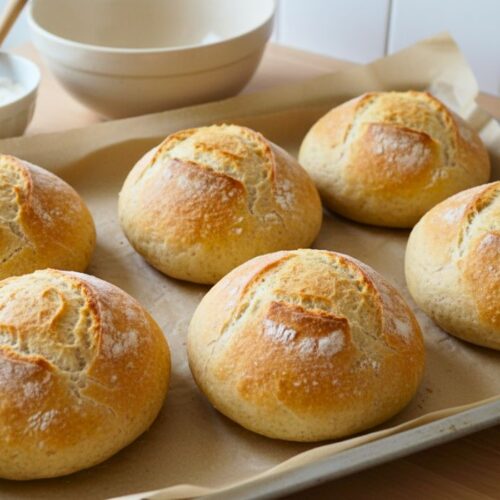 No Knead German Crusty Rolls Recipe