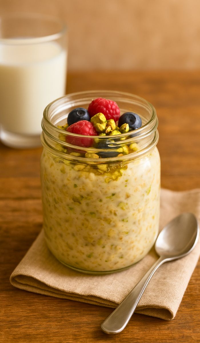 Pistachio Overnight Oats Recipe