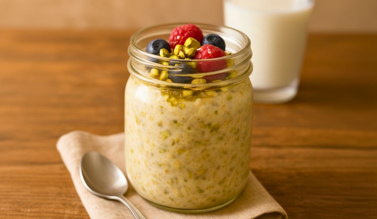 Pistachio Overnight Oats Recipe