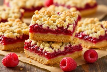 Raspberry Crumble Squares Recipe