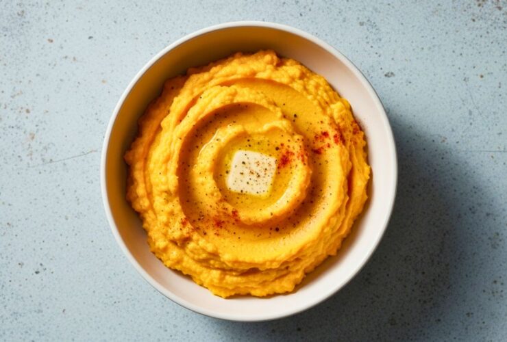 Roasted Garlic Mashed Butternut Squash Recipe