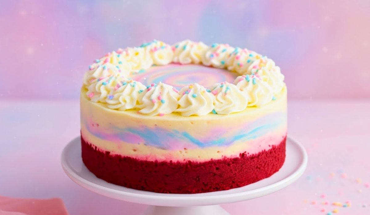 Unicorn Red Velvet Cheesecake Recipe