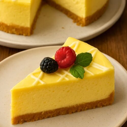 Yellow Velvet White Chocolate Cheesecake Recipe