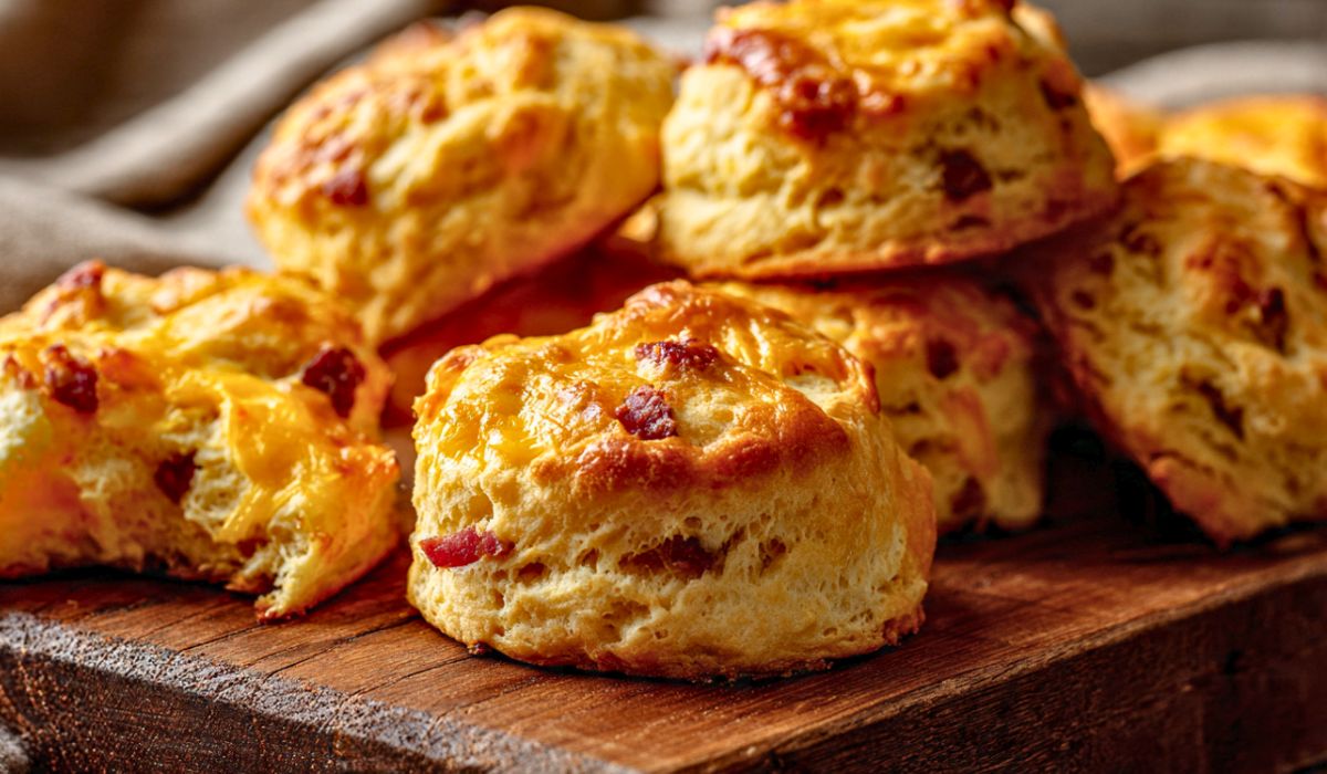 Beef Ham Cheese Butter Biscuits Recipe