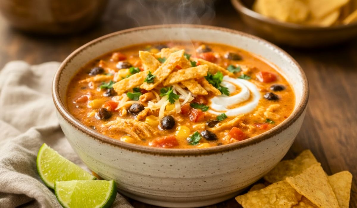 Restaurant Style Chicken Enchilada Soup Recipe