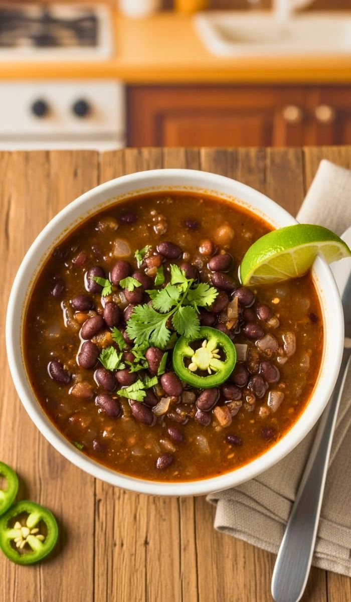 Spicy Black Bean Soup Recipe