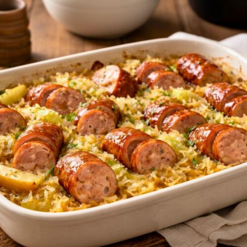 Baked Sausage and Sauerkraut Recipe