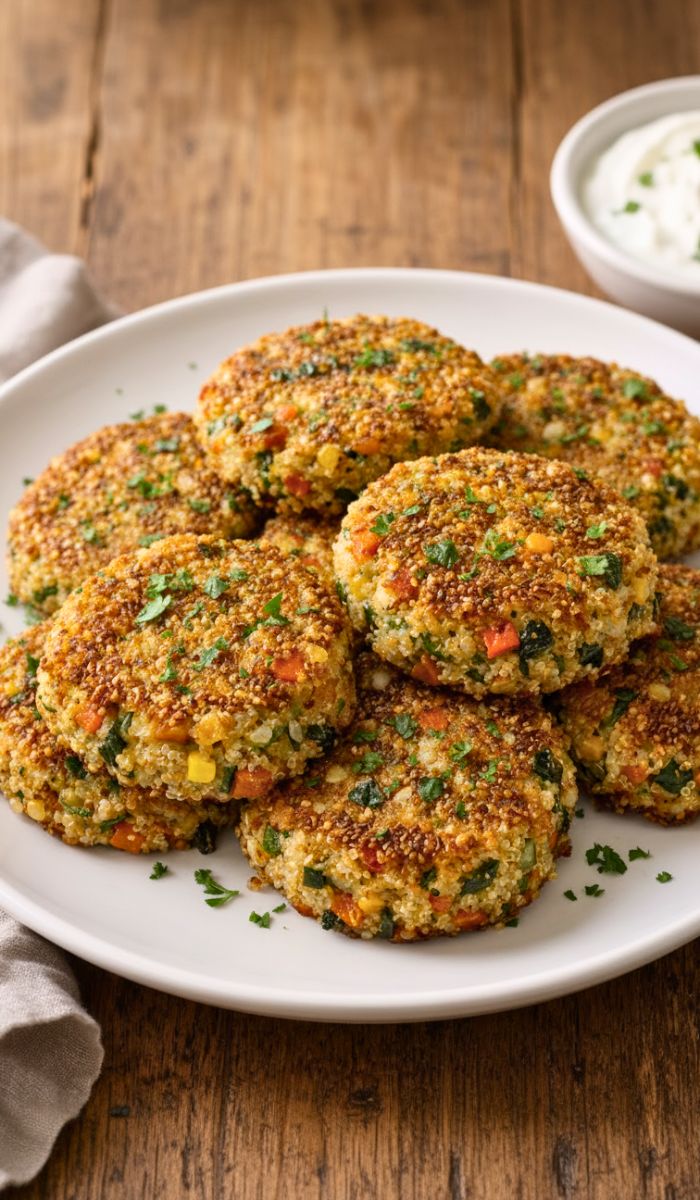 Crunchy Quinoa Veggie Patties Recipe