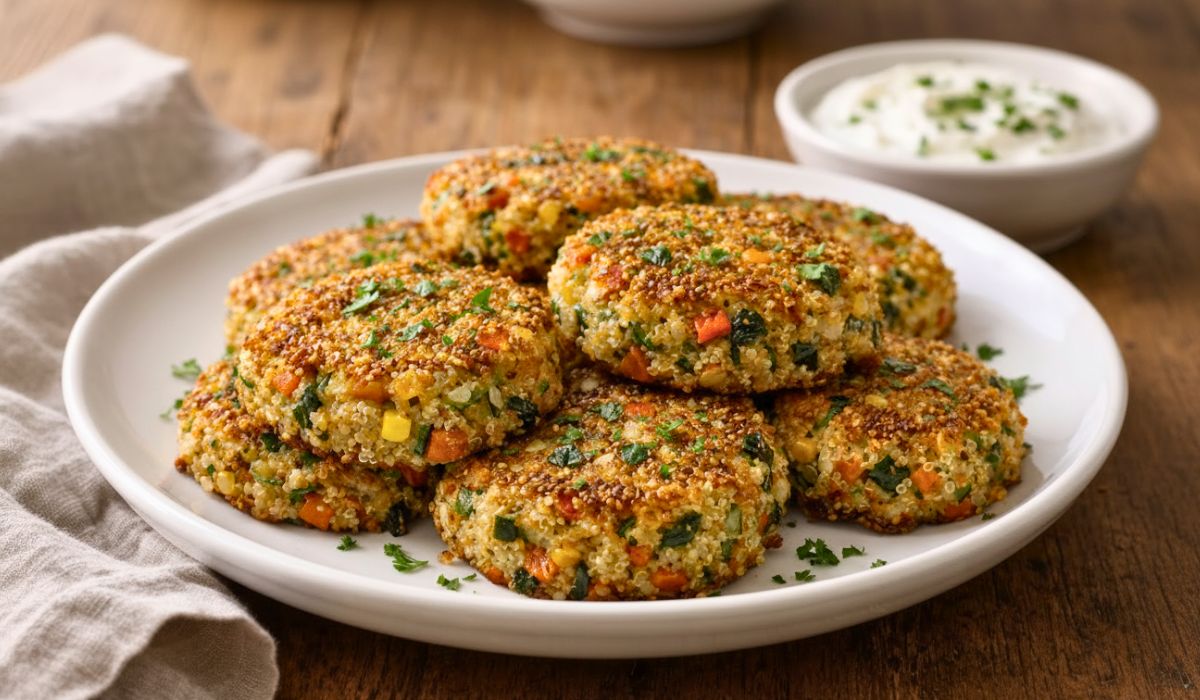 Crunchy Quinoa Veggie Patties Recipe