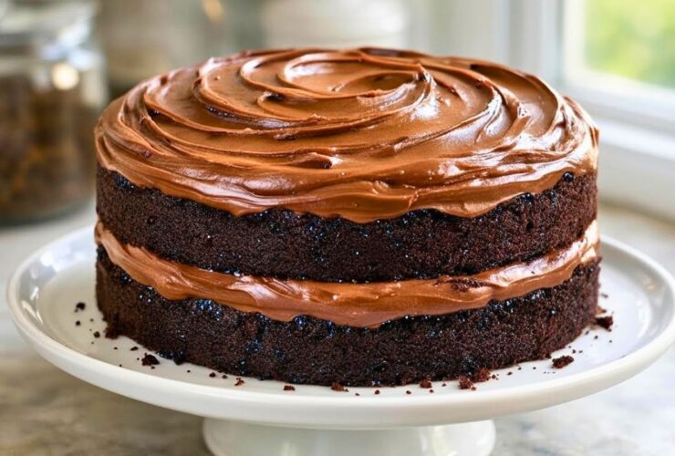 Ina Garten Chocolate Cake with Mocha Frosting Recipe