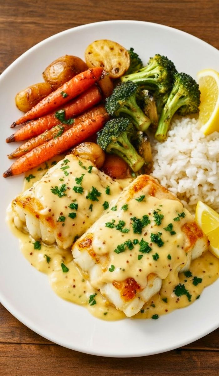 Ina Garten Cod with Mustard Sauce Recipe