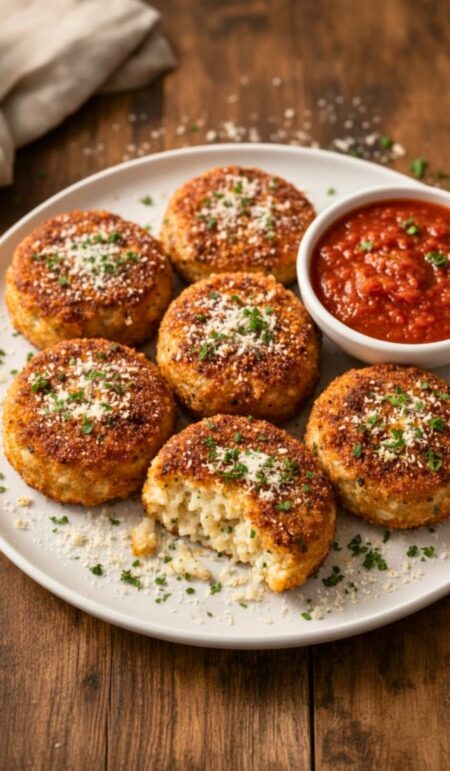 Inas Rice Cakes Ina Garten Risotto Cakes Recipe - Bite Dive