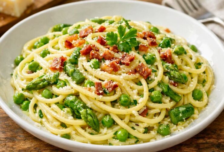 Ina Garten Spring Green Spaghetti Carbonara Recipe