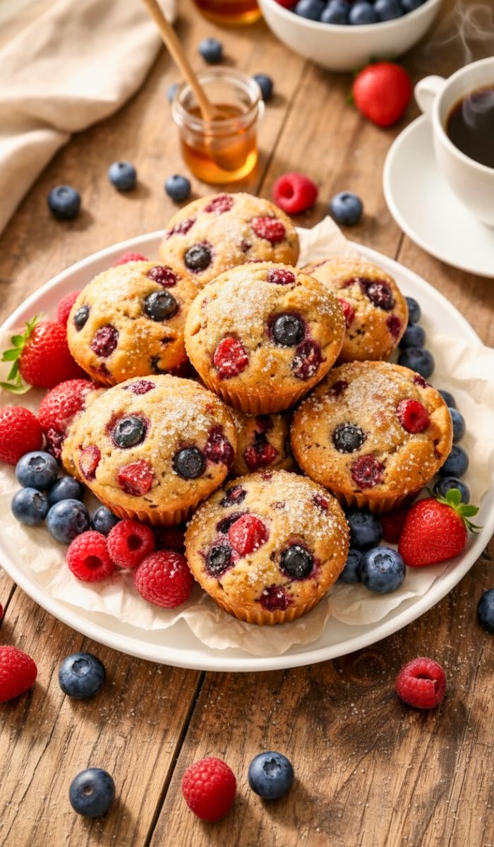 Ina Garten Tri Berry Muffins Recipe