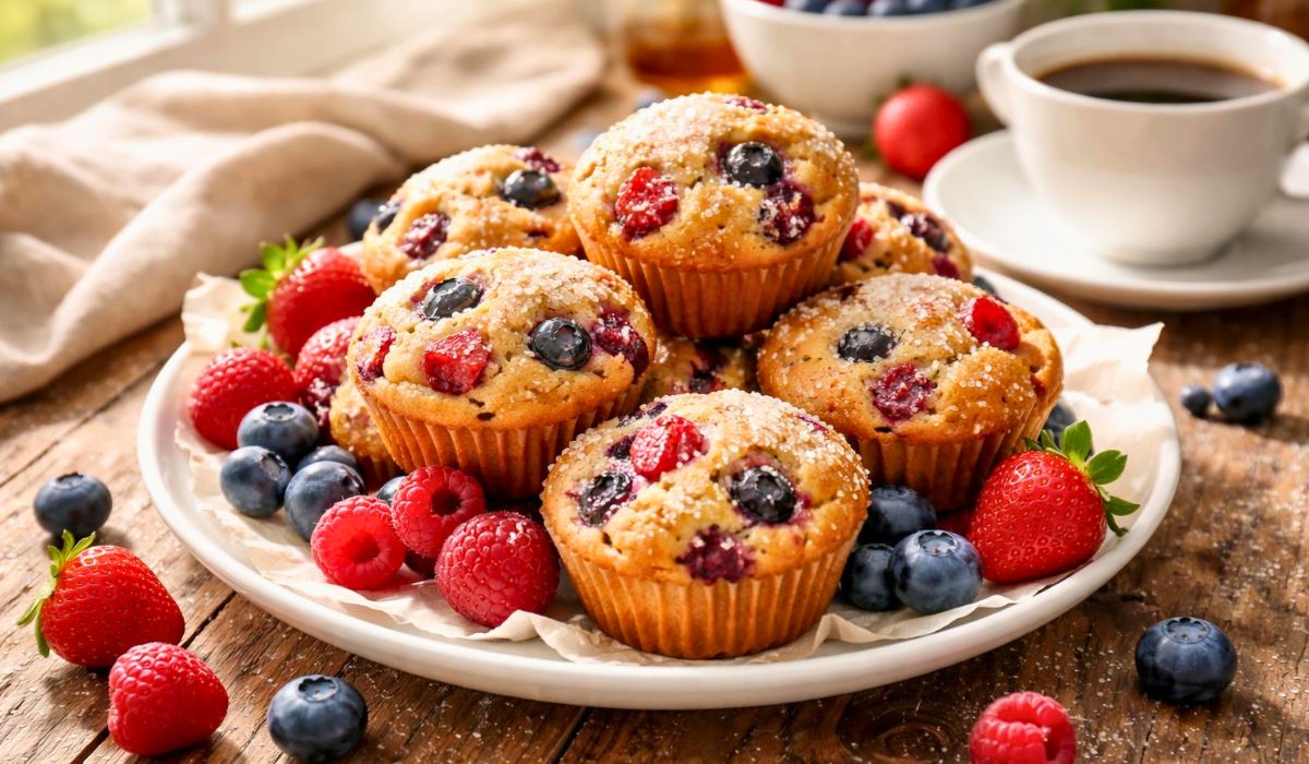 Ina Garten Tri Berry Muffins Recipe