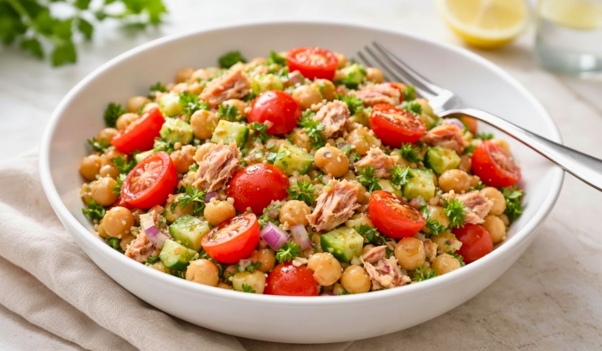 Tuna Garbanzo Bean Salad Recipe