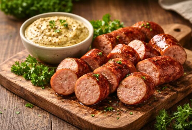 Ina Garten Kielbasa with Mustard Dip Recipe