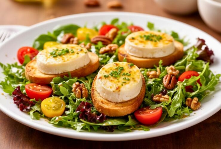Ina Garten Salad with Warm Goat Cheese Recipe