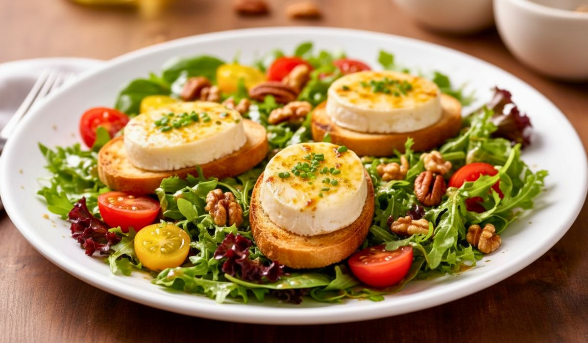 Ina Garten Salad with Warm Goat Cheese Recipe