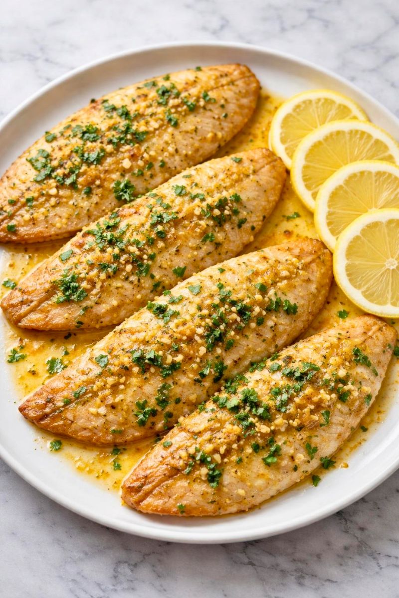 Garlic Butter Oven Baked Tilapia Recipe