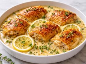 Ina Garten Creamy Chicken Thighs with Lemon and Thyme Recipe