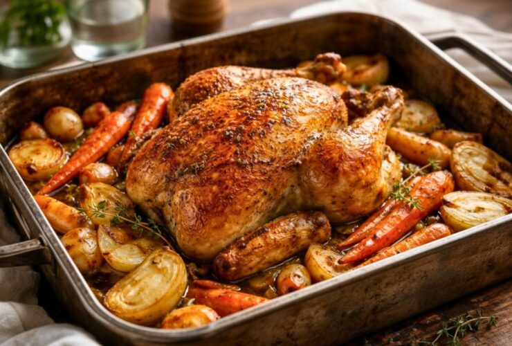Ina Garten Roast Chicken with Vegetables Recipe