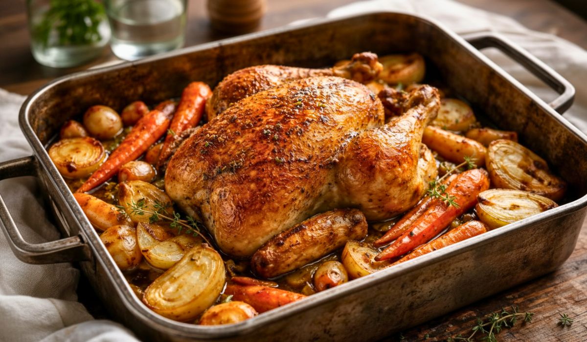 Ina Garten Roast Chicken with Vegetables Recipe
