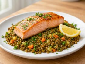 Ina Garten Salmon with Lentils Recipe