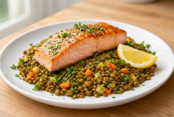 Ina Garten Salmon with Lentils Recipe