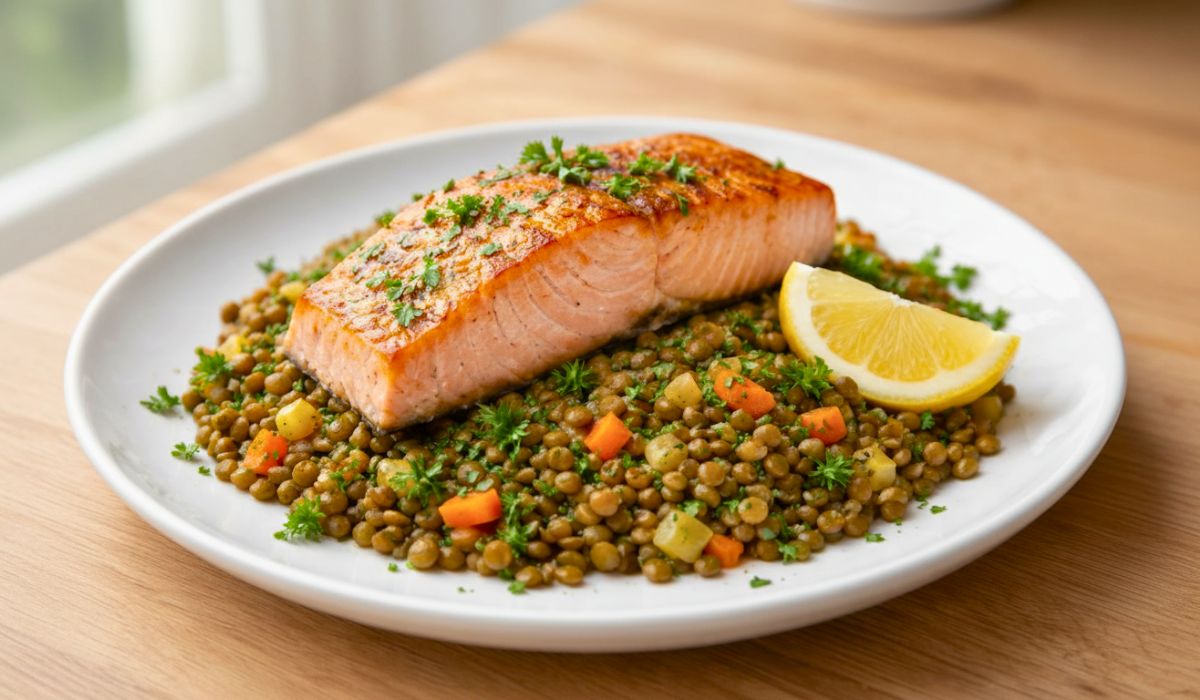 Ina Garten Salmon with Lentils Recipe