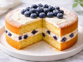 Ina Garten Blueberry Lemon Cream Cake Recipe