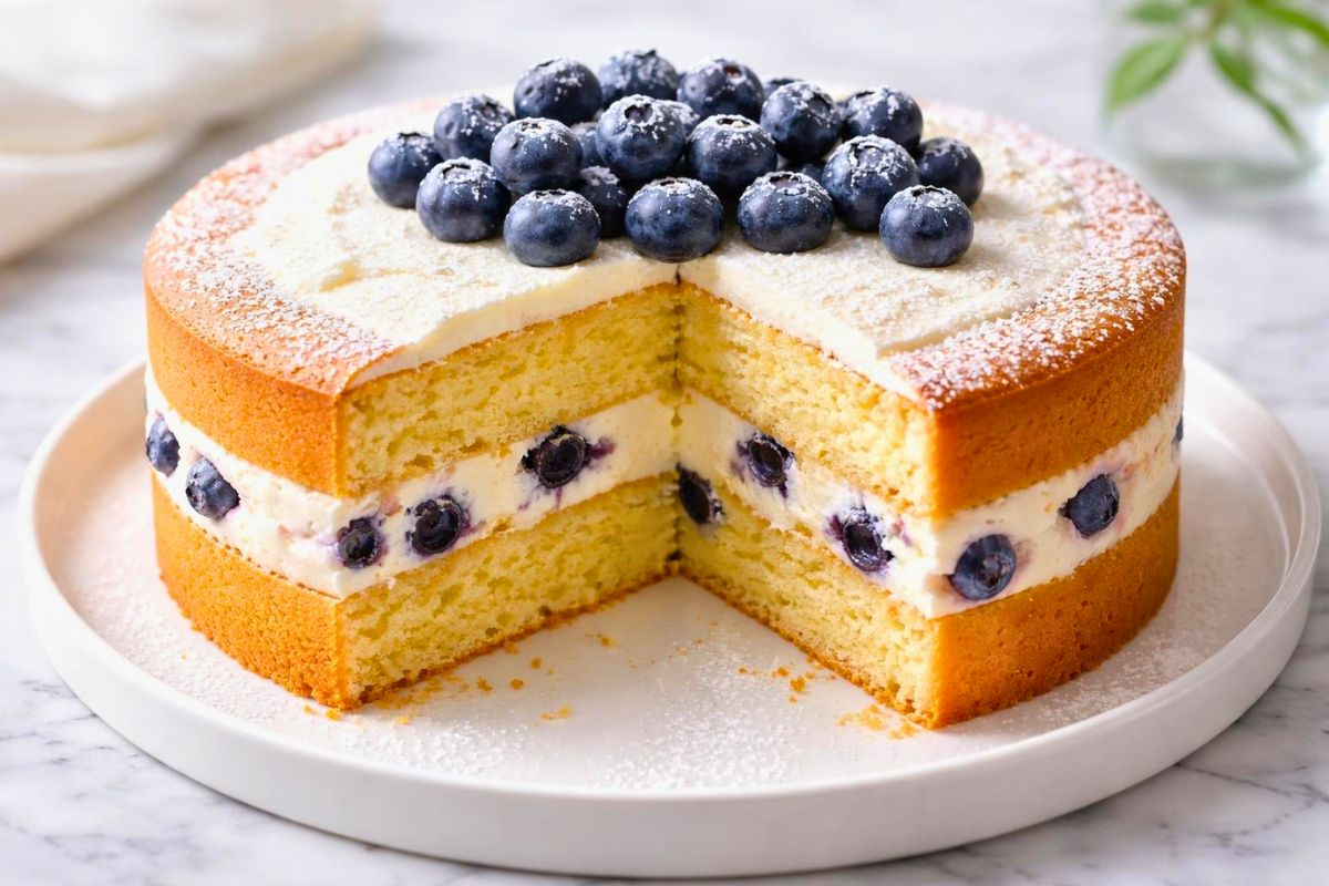 Ina Garten Blueberry Lemon Cream Cake Recipe