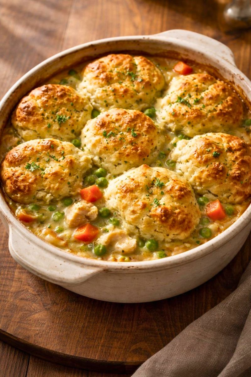 Ina Garten Chicken Pot Pie with Biscuits Recipe